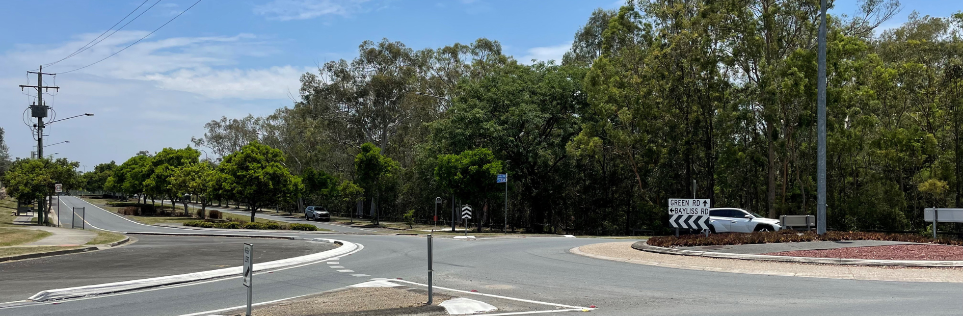 The Bayliss Road and Green Road intersection