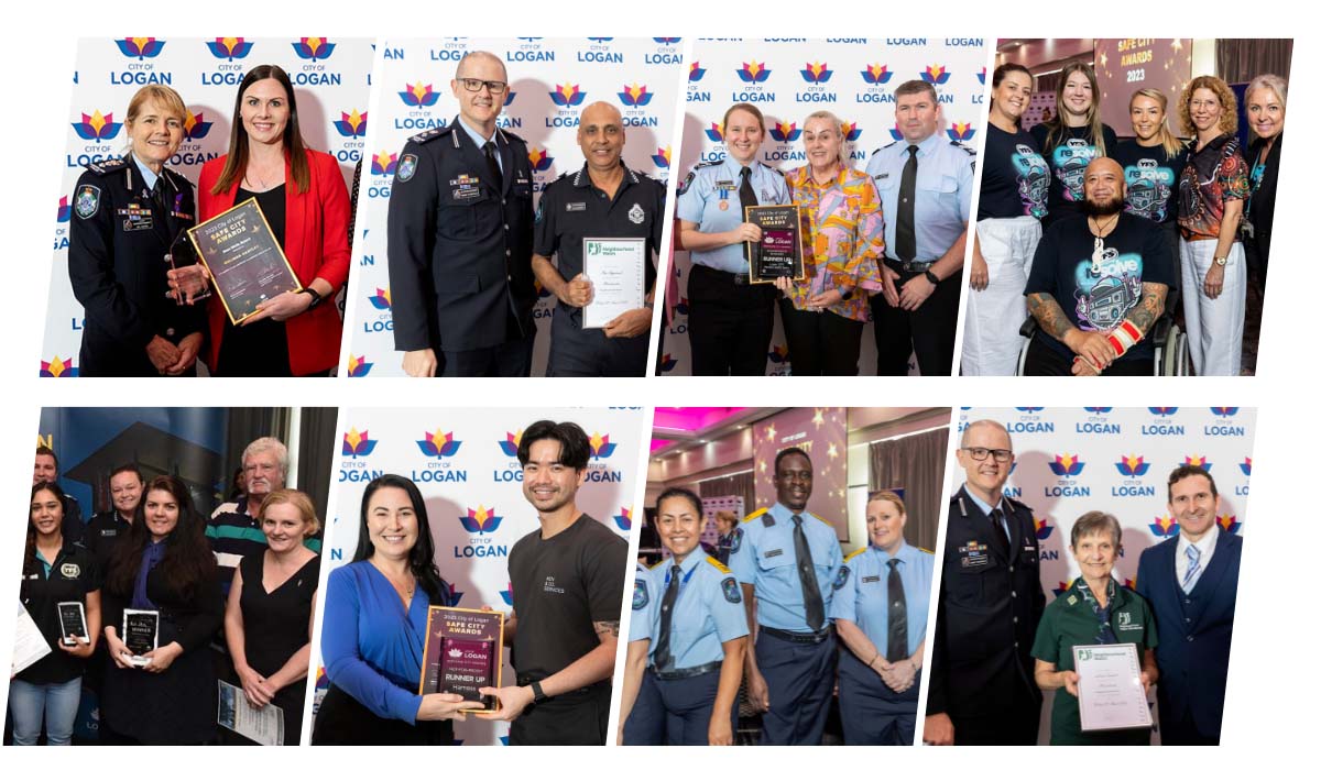 Various images stiches together of past Safety Awards winners