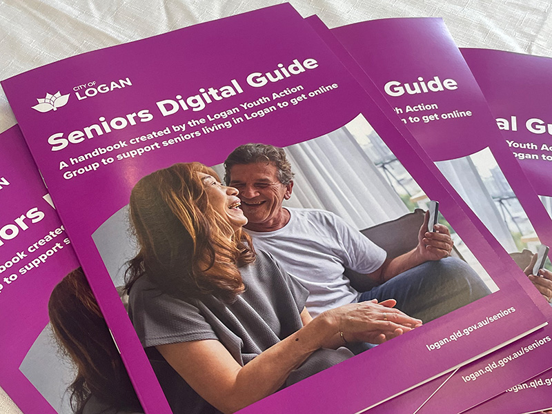 Seniors Digital Guide - A handbook created by the Logan Youth Action Group to support seniors living in Logan to get online.